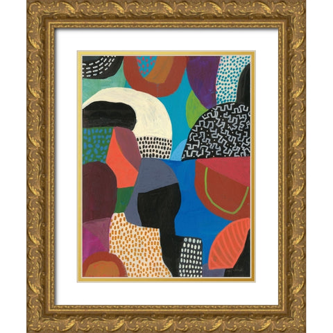 Wait Gold Ornate Wood Framed Art Print with Double Matting by Warrick, Cheryl