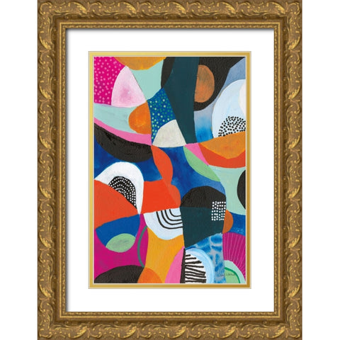 Overflow II Gold Ornate Wood Framed Art Print with Double Matting by Warrick, Cheryl