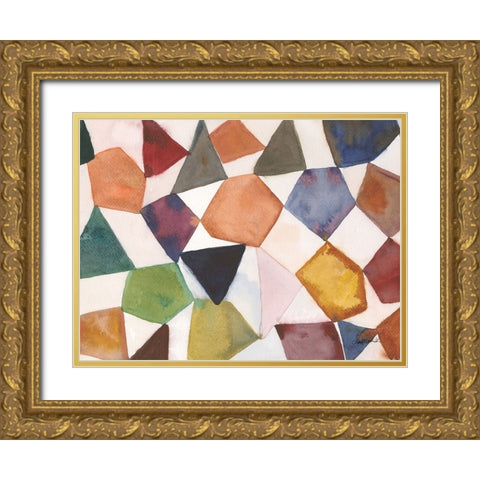 Tilt Shift III Gold Ornate Wood Framed Art Print with Double Matting by Warrick, Cheryl