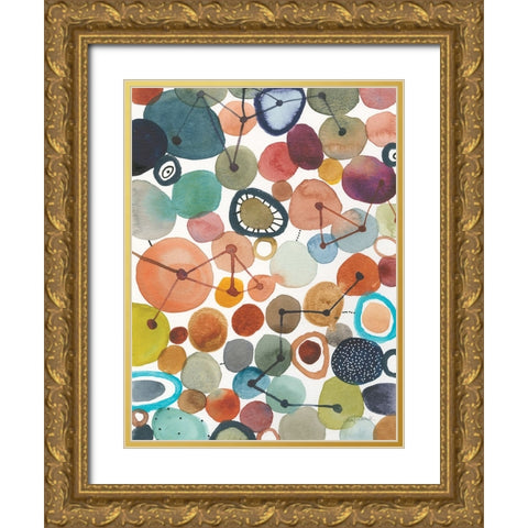 Bliss II Gold Ornate Wood Framed Art Print with Double Matting by Warrick, Cheryl