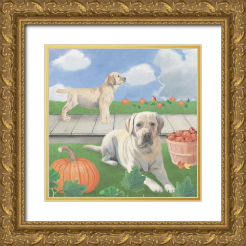 Fall at the Farm II Gold Ornate Wood Framed Art Print with Double Matting by Wiens, James