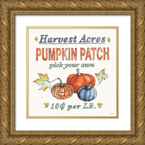 Fall Flair V Gold Ornate Wood Framed Art Print with Double Matting by Tavoletti, Anne