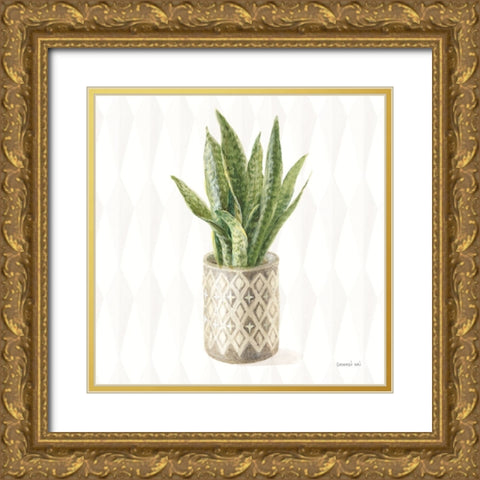 Desert Greenhouse XVI Sq Gold Ornate Wood Framed Art Print with Double Matting by Nai, Danhui