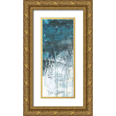 Glacial II Gold Ornate Wood Framed Art Print with Double Matting by Prahl, Courtney
