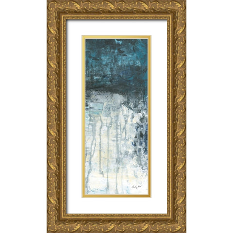 Glacial III Gold Ornate Wood Framed Art Print with Double Matting by Prahl, Courtney
