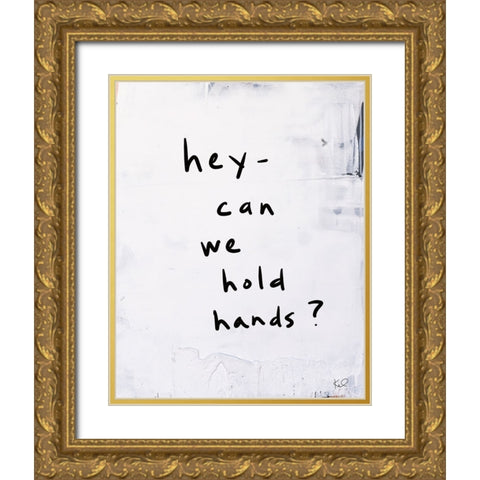 Hey III Gold Ornate Wood Framed Art Print with Double Matting by Youngstrom, Kent