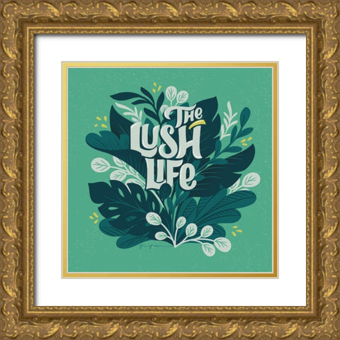 Lush Life V Gold Ornate Wood Framed Art Print with Double Matting by Graham, Gia