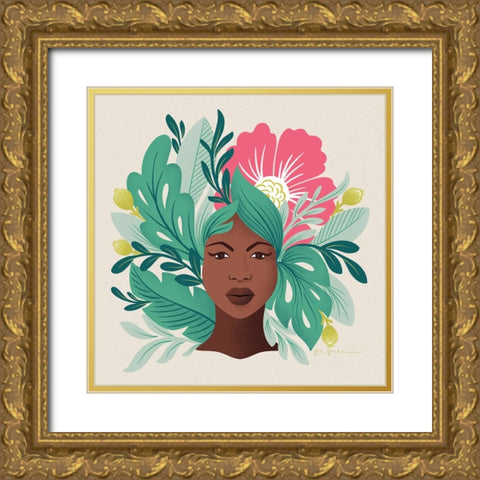 Lush Life VI Gold Ornate Wood Framed Art Print with Double Matting by Graham, Gia