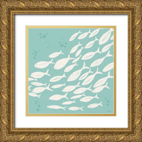 Seaside Style VII Gold Ornate Wood Framed Art Print with Double Matting by Tavoletti, Anne