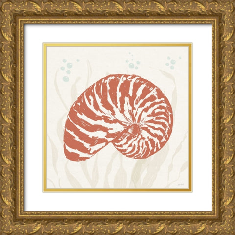 Seaside Style X Gold Ornate Wood Framed Art Print with Double Matting by Tavoletti, Anne