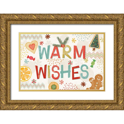 Sweet Treats I Gold Ornate Wood Framed Art Print with Double Matting by Charron, Veronique