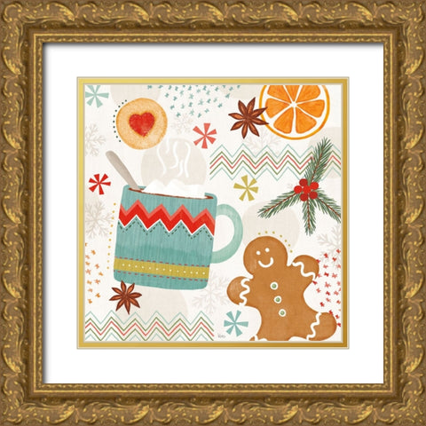 Sweet Treats III Gold Ornate Wood Framed Art Print with Double Matting by Charron, Veronique