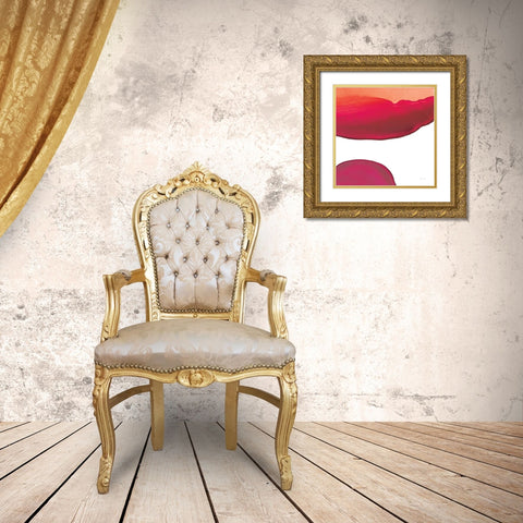 Bright Swishes III Gold Ornate Wood Framed Art Print with Double Matting by Rhue, Piper