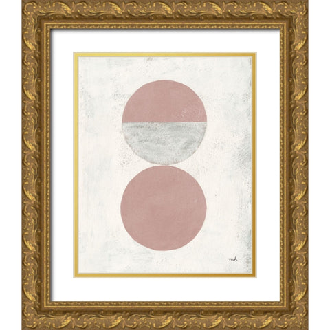 Colorful Orbs I Gold Ornate Wood Framed Art Print with Double Matting by Hershey, Moira