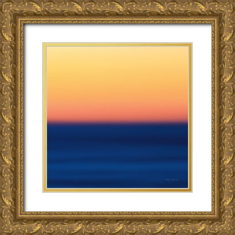 Fire Water Light Gold Ornate Wood Framed Art Print with Double Matting by Gendreau, Katherine