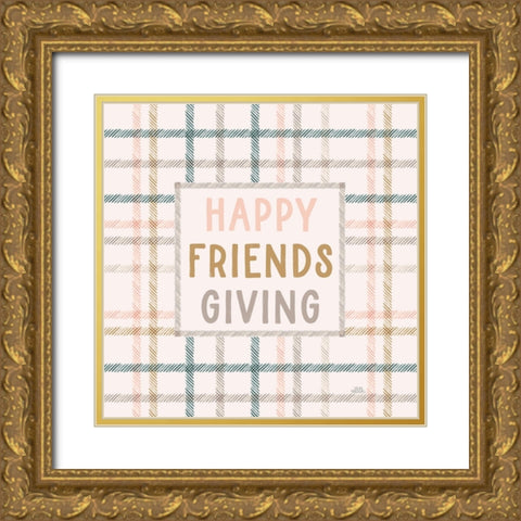 Festive Friendsgiving VI Gold Ornate Wood Framed Art Print with Double Matting by Marshall, Laura