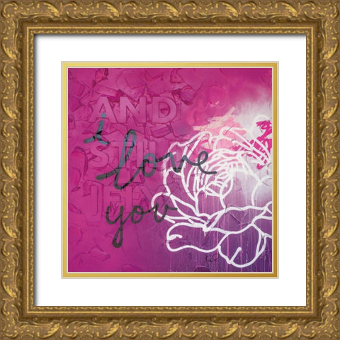 And Still I Fly Sq Gold Ornate Wood Framed Art Print with Double Matting by Youngstrom, Kent