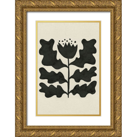 Delighted IV Vertical Gold Ornate Wood Framed Art Print with Double Matting by Hershey, Moira