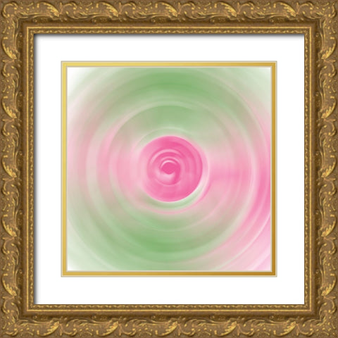 Twirling Garden I Gold Ornate Wood Framed Art Print with Double Matting by Wild Apple Portfolio