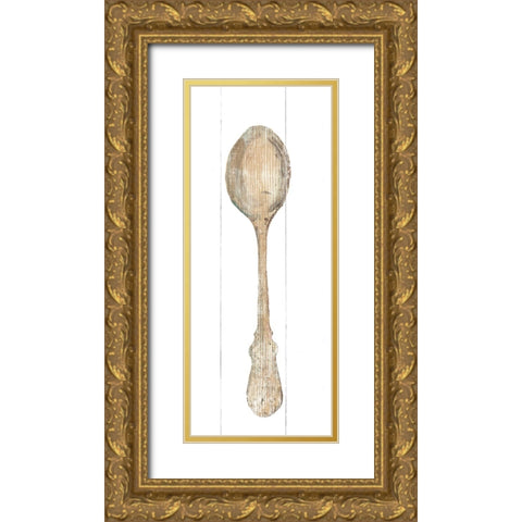 Setting the Table IV Light Gold Ornate Wood Framed Art Print with Double Matting by Wild Apple Portfolio