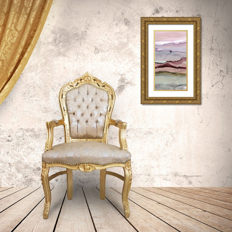 The Vineyard I Crop Gold Ornate Wood Framed Art Print with Double Matting by Paschke, Chris