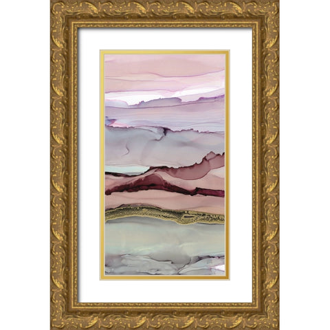 The Vineyard I Crop Gold Ornate Wood Framed Art Print with Double Matting by Paschke, Chris