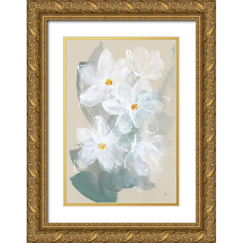 Narcissus II Gold Ornate Wood Framed Art Print with Double Matting by Paschke, Chris