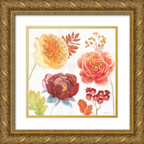 Wooded Harvest VIII Gold Ornate Wood Framed Art Print with Double Matting by Grove, Beth