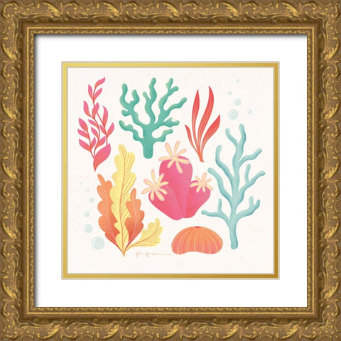 Under the Sea VII Gold Ornate Wood Framed Art Print with Double Matting by Graham, Gia