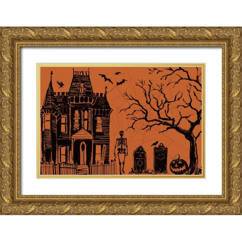 Haunted I Gold Ornate Wood Framed Art Print with Double Matting by Tavoletti, Anne