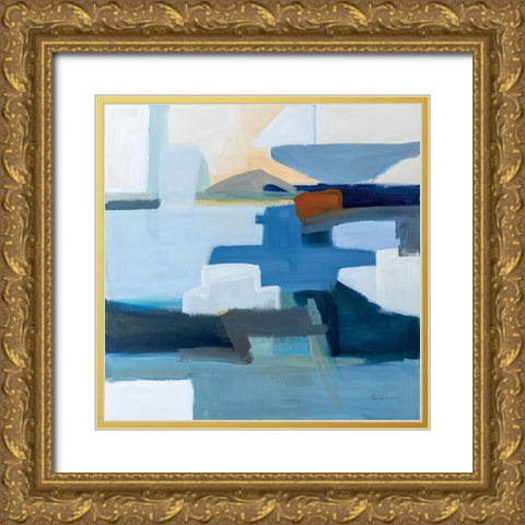 Monterey Gold Ornate Wood Framed Art Print with Double Matting by Munger, Pamela