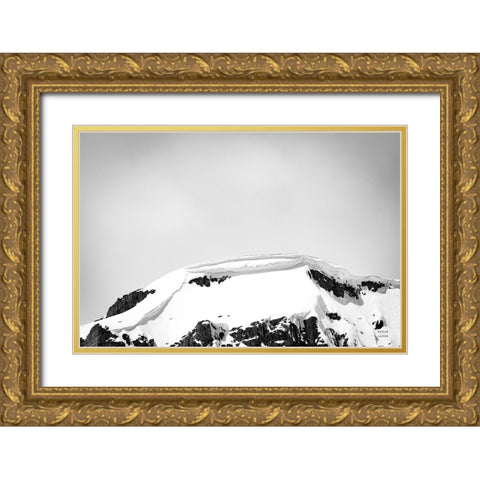 Avalanche View Gold Ornate Wood Framed Art Print with Double Matting by Larson, Nathan