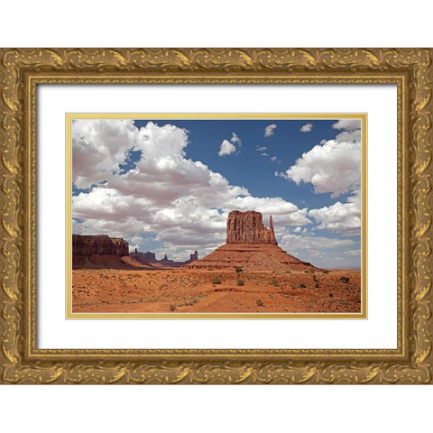 Monument Valley II Gold Ornate Wood Framed Art Print with Double Matting by Van Swearingen, Debra