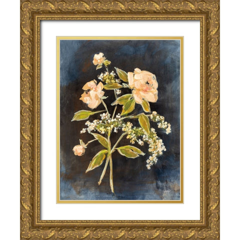 Fleeting Blooms I Gold Ornate Wood Framed Art Print with Double Matting by Purinton, Julia