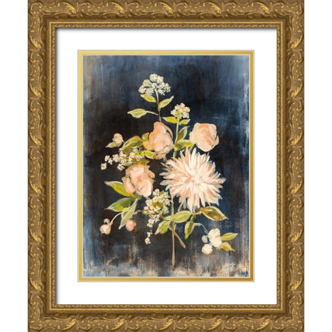 Fleeting Blooms III Gold Ornate Wood Framed Art Print with Double Matting by Purinton, Julia