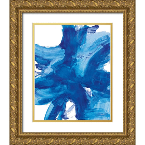 Kinetic I Gold Ornate Wood Framed Art Print with Double Matting by Purinton, Julia