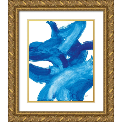 Kinetic II Gold Ornate Wood Framed Art Print with Double Matting by Purinton, Julia