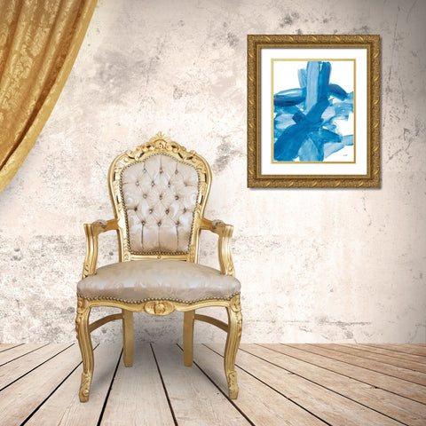 Expressive I Gold Ornate Wood Framed Art Print with Double Matting by Purinton, Julia