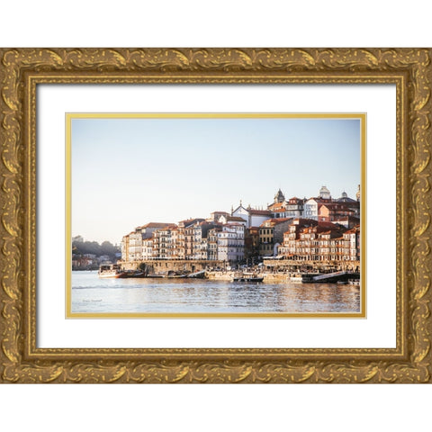 Porto I Gold Ornate Wood Framed Art Print with Double Matting by Marshall, Laura