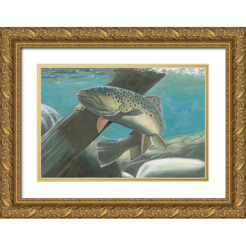 Fresh Catch I Gold Ornate Wood Framed Art Print with Double Matting by Wiens, James
