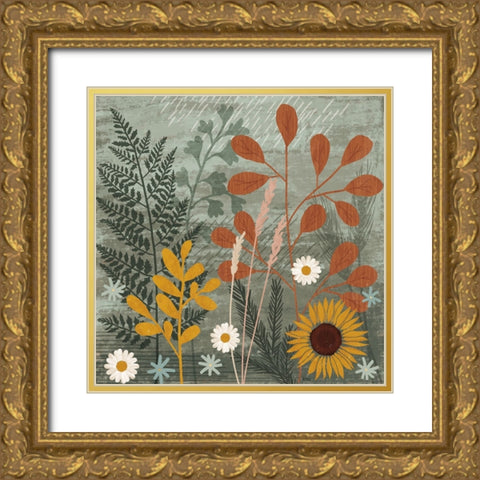 Harvest Craze II Gold Ornate Wood Framed Art Print with Double Matting by Charron, Veronique