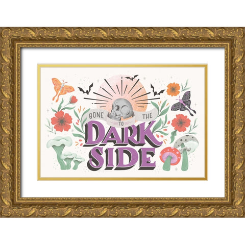Dark Side I Gold Ornate Wood Framed Art Print with Double Matting by Graham, Gia