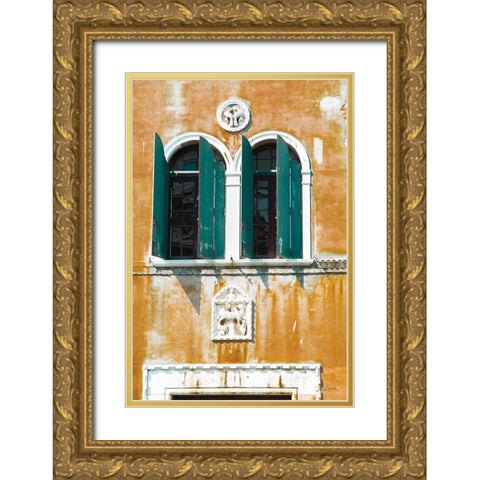 Venice Architecture I Gold Ornate Wood Framed Art Print with Double Matting by Aledanda