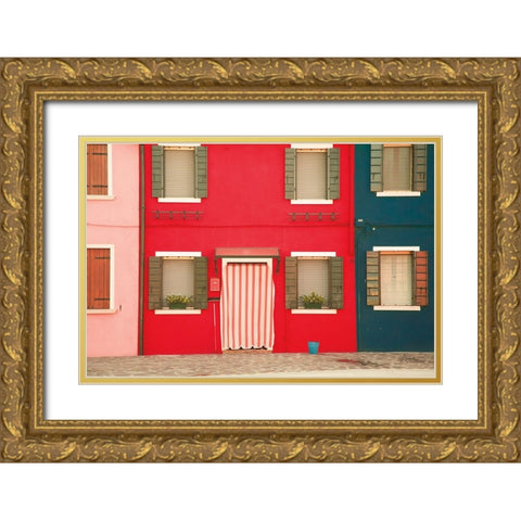 Venice Architecture V Gold Ornate Wood Framed Art Print with Double Matting by Aledanda