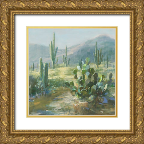 Sonoran Moment Gold Ornate Wood Framed Art Print with Double Matting by Nai, Danhui