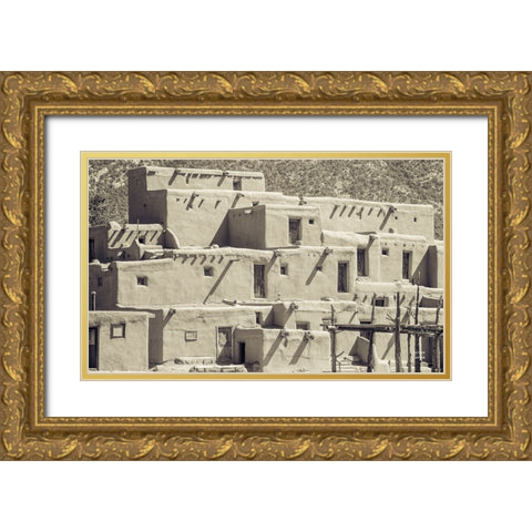 Summer Shadows Gold Ornate Wood Framed Art Print with Double Matting by Larson, Nathan