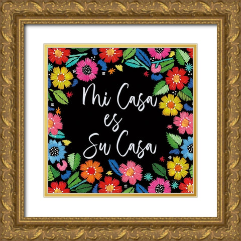 Mercado VI Gold Ornate Wood Framed Art Print with Double Matting by Green, Nancy