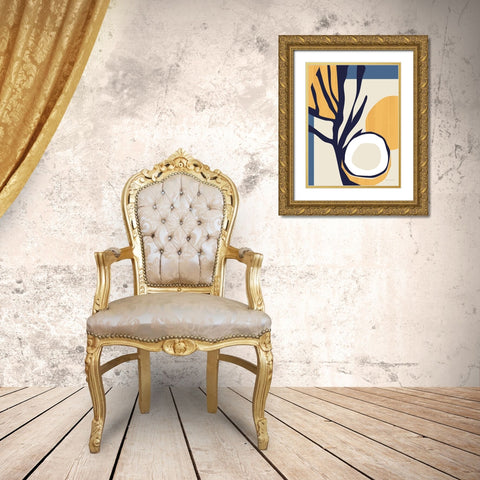 Coconut Tropicale v2 Gold Ornate Wood Framed Art Print with Double Matting by Gallagher, Megan