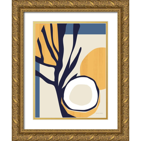 Coconut Tropicale v2 Gold Ornate Wood Framed Art Print with Double Matting by Gallagher, Megan