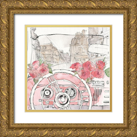 Vintage Travel II Gold Ornate Wood Framed Art Print with Double Matting by Tavoletti, Anne